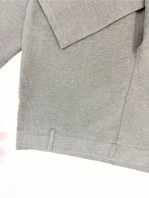 Quince Ultra-Stretch Ponte Straight Leg Pants Charcoal Grey Office thumbnail 7