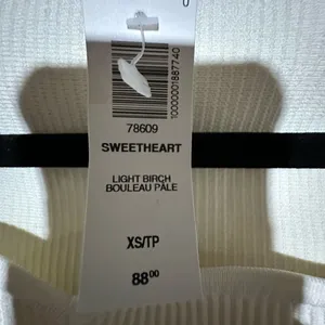 Aritzia Babaton Sculpt Knit Sweetheart Long sleeve XS NWT thumbnail 6