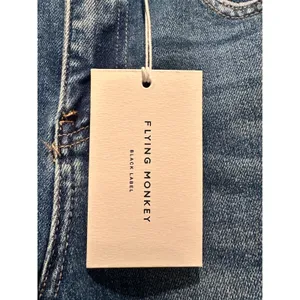 NWT Flying Monkey Stunned Straight Leg Jeans Size 27 Distressed Dark‎ Wash thumbnail 9