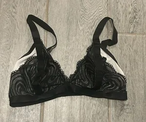 Audem Black and white Lace Bralette - size medium thumbnail 1