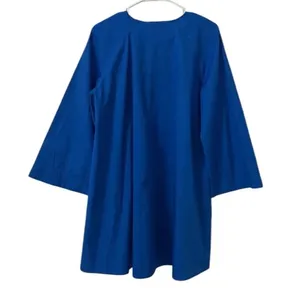 Zara Blue Voluminous Aline Mini Cotton Oversized Dress(Size Small) thumbnail 4