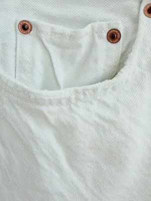 Zara The Bliss Straight Jeans Size 2 Color White Distressed Y2k thumbnail 4