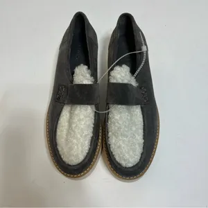 Vince Shearling Zola Suede Slip On Platform Loafer 6.5 thumbnail 4