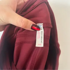 FP Movement Free People Burgundy High Waist Biker Shorts XS thumbnail 4