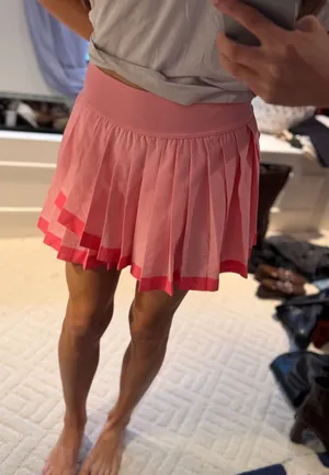 Aerie OFFLINE Pleated Tennis Skirt Pink Two Tone Size XS thumbnail 1