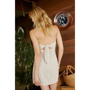 Free People Boogie Down Linen Mini Dress Size Medium thumbnail 2