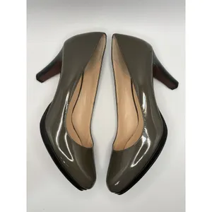 Cole Haan Nike Air Patent Leather Pumps Olive Green Taupe Heels D39704 Size 8B thumbnail 2