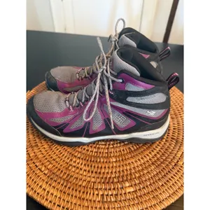 Columbia Peakfreak X2 OutDry Waterproof Hiking Boots Purple Grey Womens 8 YL1042 thumbnail 4