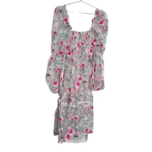 For Love & Lemons Sheer‎ Floral Overlay Dress NEW thumbnail 5