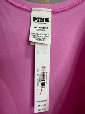 Victoria's Secret PINK Fuchsia Pink Cotton Bodysuit. Size XXL thumbnail 3