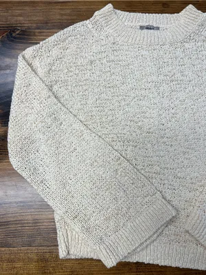 J. Crew Montauk pullover sweater in Antique White Size Small thumbnail 10