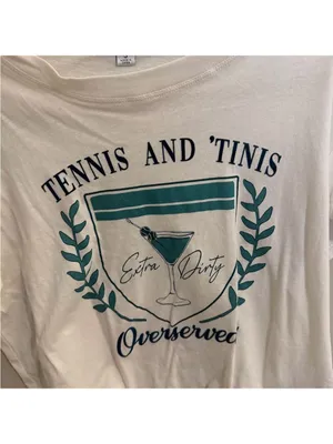 Wildfox Tennis and 'Tinis T-Shirt thumbnail 5