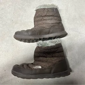 The North Face Thermoball Faux Fur Quilted Brown Pull On Winter Boots Size 10 thumbnail 3