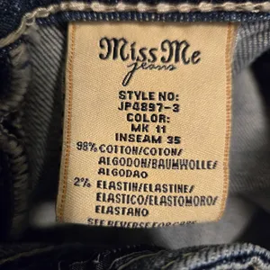 Miss Me Boot Rhinestones Distressed jeans 31 thumbnail 10