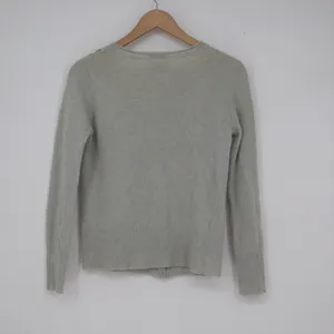 Laura Ashley Vintage Blue Lambswool Embroidered Cardigan Sweater Size M thumbnail 5