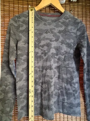 Cuddl Duds Thermal Gray Camo Long Sleeve Base Layer Top XL thumbnail 4