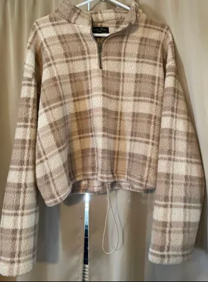 Love Tree Sherpa Quarter Zip Crop thumbnail 1
