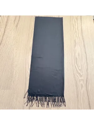 Black Fringe Scarf Wrap Shawl thumbnail 2