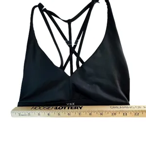 Victoria's Secret VSX‎ Black Strappy Sports Bra Size S Workout Gym Athleisure thumbnail 7