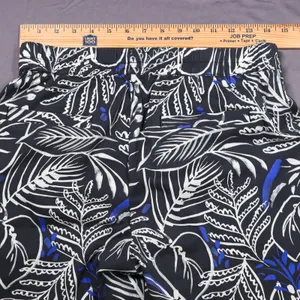 Marine Layer Allison Tropical Print Re-Spun Pull On Pants Women Small Black‎ thumbnail 6
