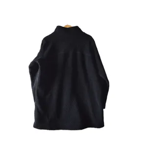 Columbia Sherpa Fleece Jacket Women 2X Black Excellent Mock Neck Snap Front thumbnail 4