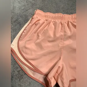 Nike Women's Pink Athletic Shorts dri-fit large thumbnail 2