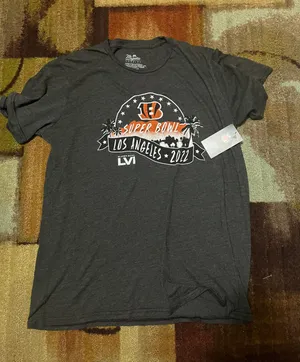 Bengals shirt Gray Size 3X thumbnail 1