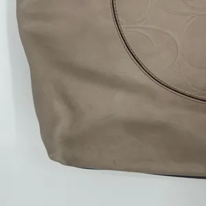 Coach Laura Leather Tote taupe thumbnail 2