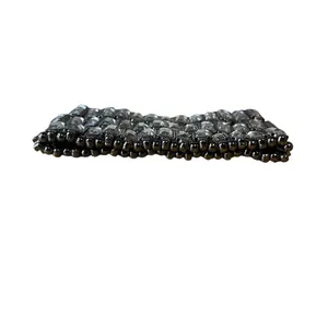 Black Rhinestone Stretchy Bracelet costume retro gothic steampunk thumbnail 3