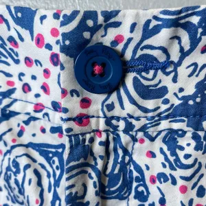 Lilly Pulitzer The Walsh Shorts Star Crush Starfish Blue Pink‎ Size 0 thumbnail 4