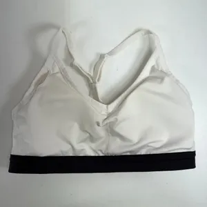 NIKE L Small Dri-Fit Indy Light Support Sports Bra White Swoosh Logo Women's thumbnail 7