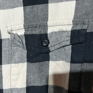 Denim & Supply Ralph Lauren WOMEN RL SURPLUS BUTTON DOWN FLANNEL BLACK/CREAM M thumbnail 4