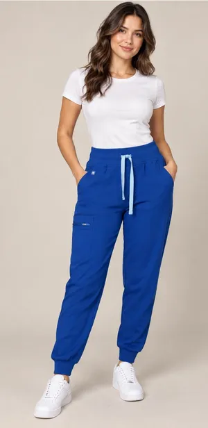 FIGS Blue Slim Jogger Scrub Pants Tall Women’s XL thumbnail 1