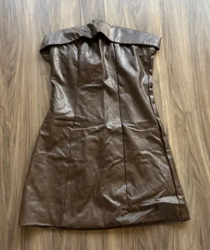 Missguided Faux Leather Dress thumbnail 1