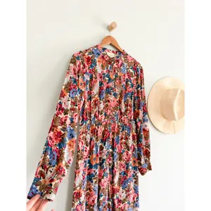 Sézane | Alix Floral Midi Dress October Flowers | Sz US 4 FR 36 thumbnail 3