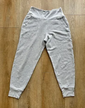 Athleta women’s Cream Waffle-Knit Joggers thumbnail 1