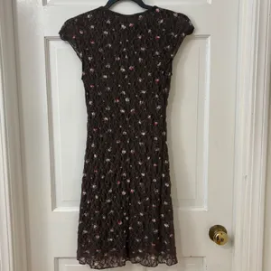 VTG No‎ Boundaries Fairycore Babydoll Dress XS Floral Lace Y2K Whimsigoth Boho thumbnail 5