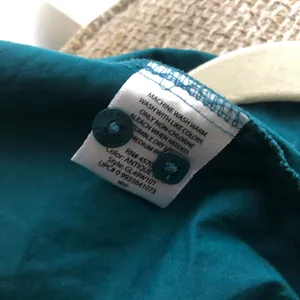 Teal blue button up down long sleeve collared shirt Size XL thumbnail 4