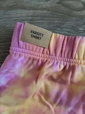 PINK Victoria’s Secret Varsity Tye Dye Shorts NWT thumbnail 4