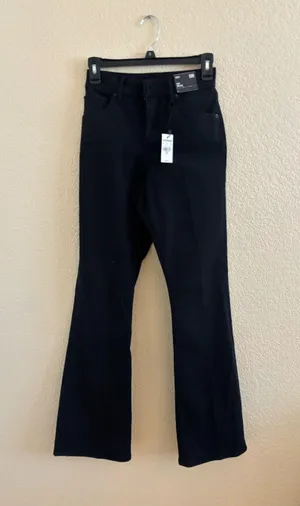 Express Curvy Mid Rise Black Bootcut Jeans NWT thumbnail 5