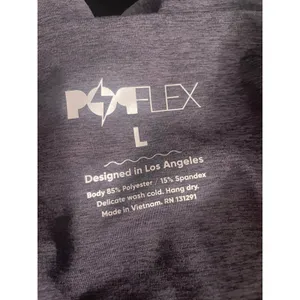 Popflex Gray Crossover Cropped Leggings Size Large Heathered Activewear Yoga thumbnail 6