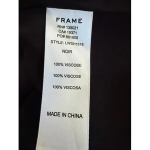 FRAME Noir Cowl Neck Cami Adjustable Spaghetti Strap Black Top Size‎ XS thumbnail 5