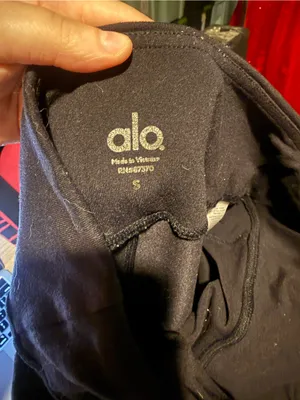 Alo Yoga Moto Black Leggings Size Small thumbnail 2