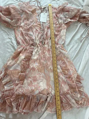 NWT Ted Baker Irvete Soft Ruffle Chiffon Playsuit Romper Coral Pink Size 1 thumbnail 11