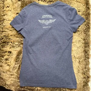 Harley-Davidson Rhinestone Flame Graphic V-Neck Tee Size Medium thumbnail 4