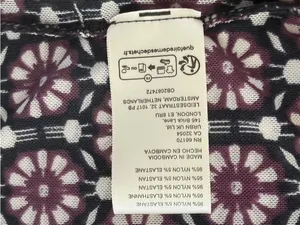 NWT Free People Briella Ruched Black‎ Purple Floral Combo Mesh Boho Midi Dress thumbnail 7