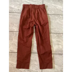 Madewell High Rise Paperbag Waist Cropped Pants Rust Red Size 2 thumbnail 4