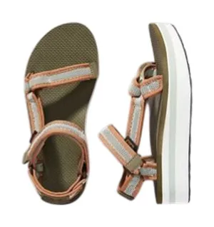 TEVA Platform Universal Mesh Sandals Women 9 Green Breezy Outdoor Resort boho thumbnail 1