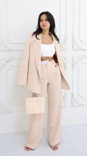 Reyon Blazer & Pants suit set size L thumbnail 1