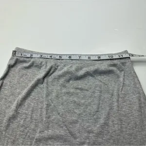 Riot Swim Lounge Ribbed Maxi Skirt Womens Size‎ Large Grey Gray Stretch Long thumbnail 5
